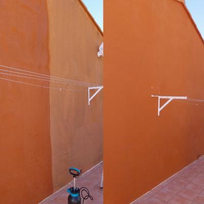 Nettoyage de façade plus hydrofuge sur la commune de besse sur issole