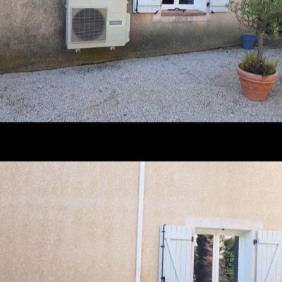 Nettoyage de façade plus traitement hydrofuge sur la commune de Hyères