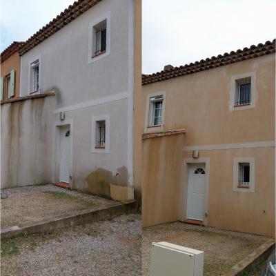 Nettoyage d une façade sur la commune de besse sur issole