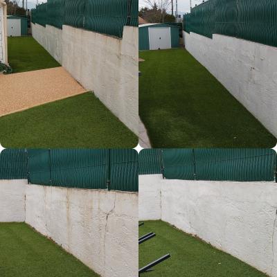 Nettoyage d un muret sur la commune de rocbaron